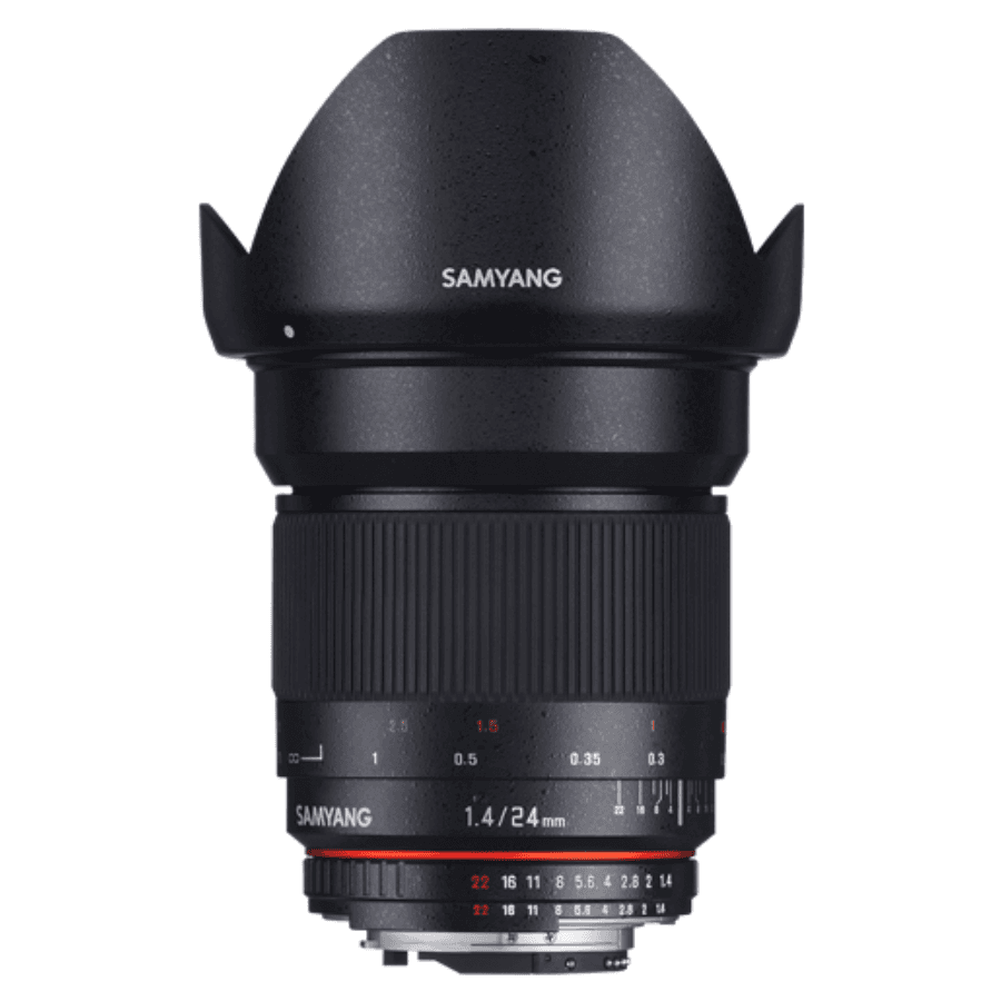 Lente SAMYANG PANASONIC MF 24MM F1.4 MFT FF DSLR