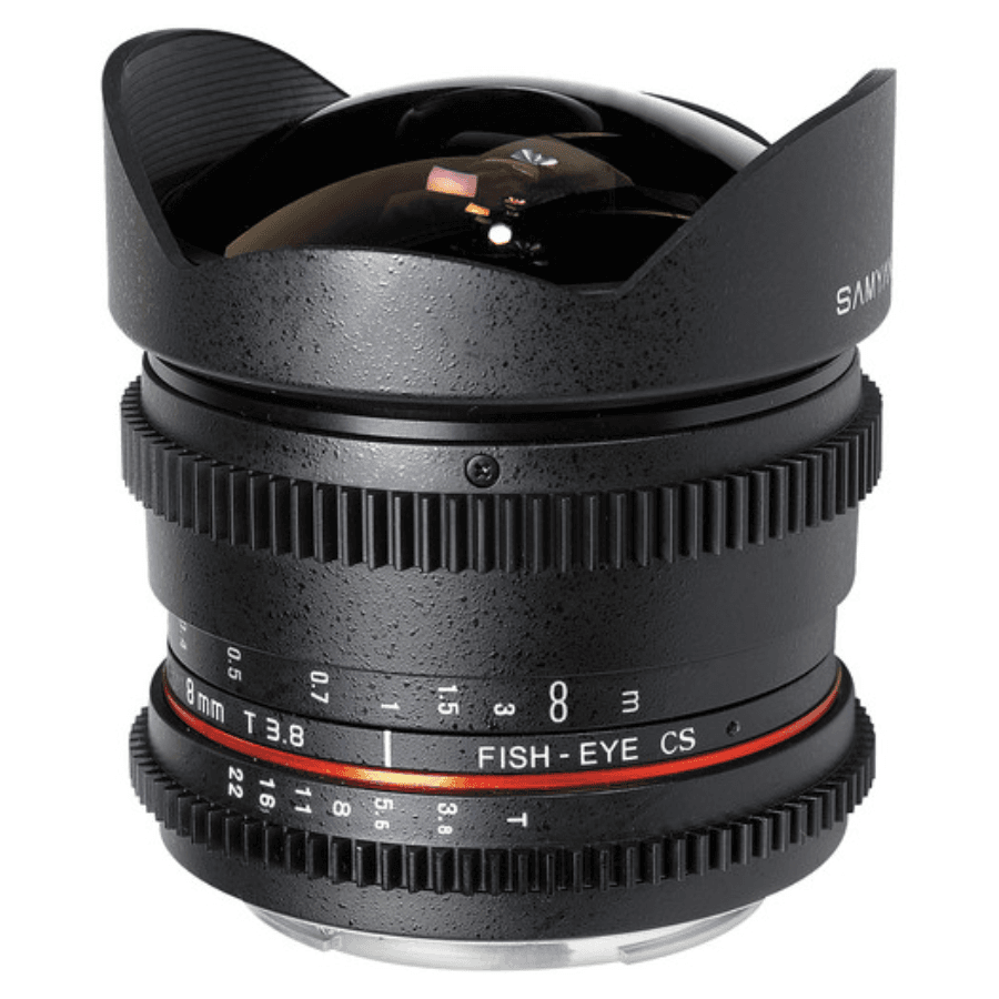 LENTE CINE SAMYANG NIKON VDSLR 8MM T/3.8 II FISH E