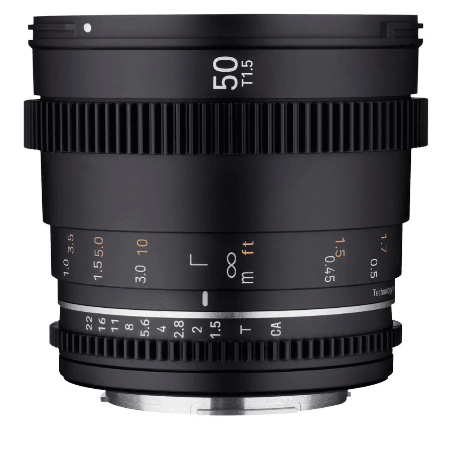 LENTE CINE SAMYANG CANON VDSLR 50MM T1.5 II EF F