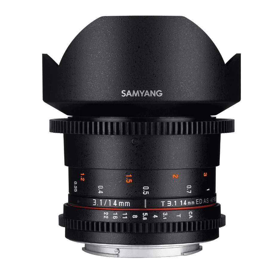 LENTE CINE SAMYANG CANON VDSLR 14MM T3.1 II RF FF
