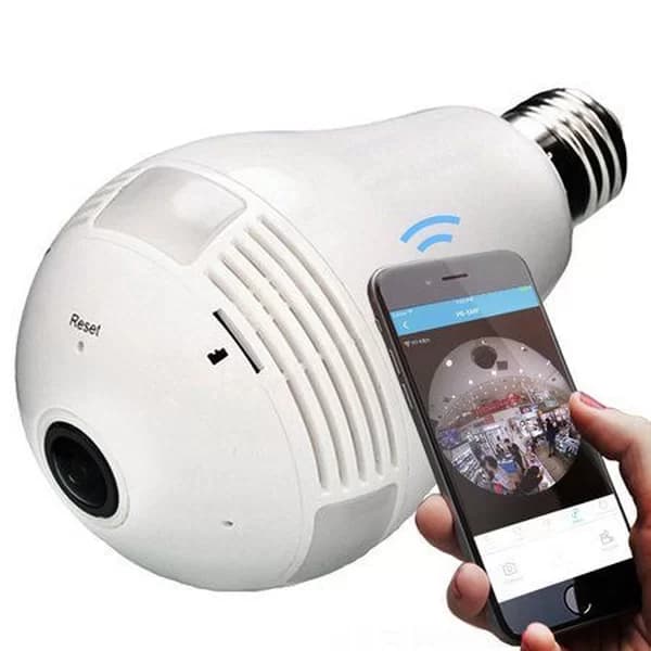 LAMPADA LED COM CAMERA PANORAMIC 360 VR