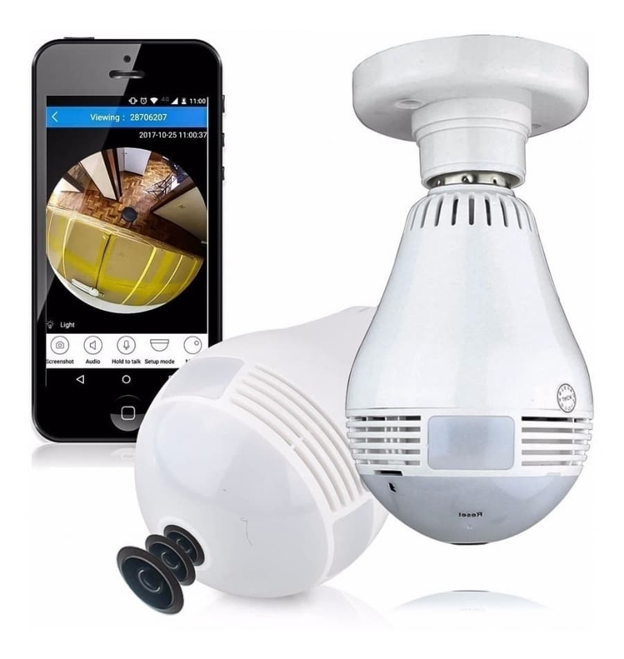 LAMPADA SMART con Cámara PANORAMIC 360 VR