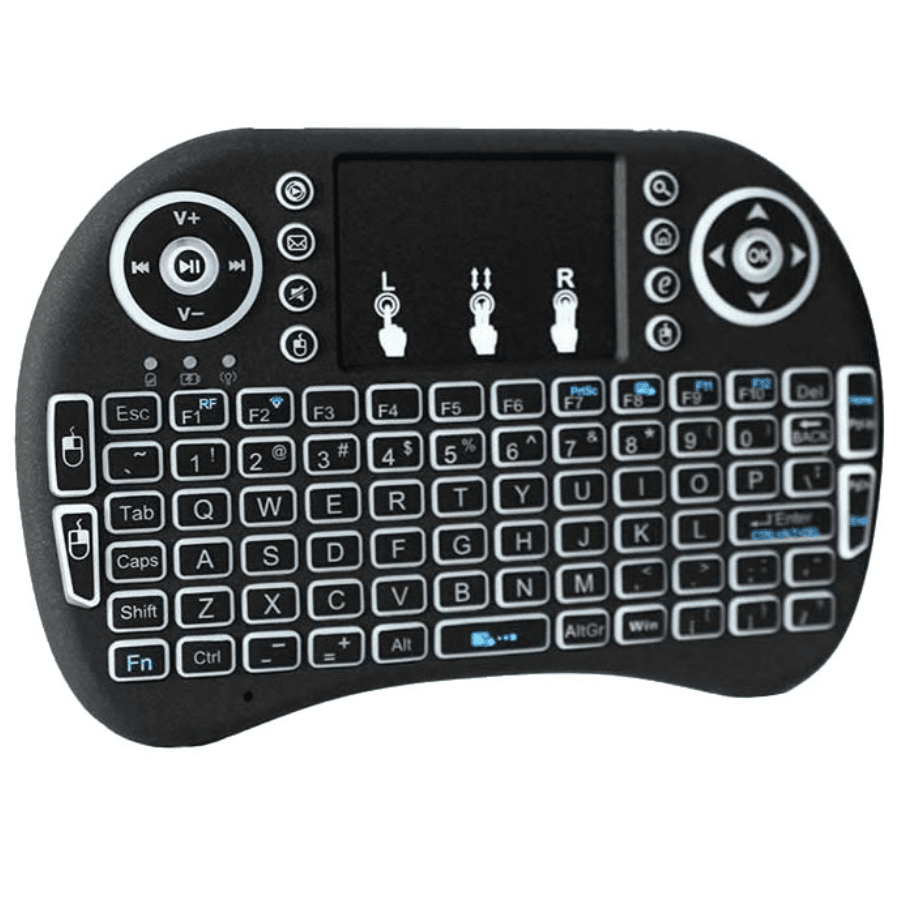 TV BOX TECLADO COM LED PARA RECEPTOR TV BOX
