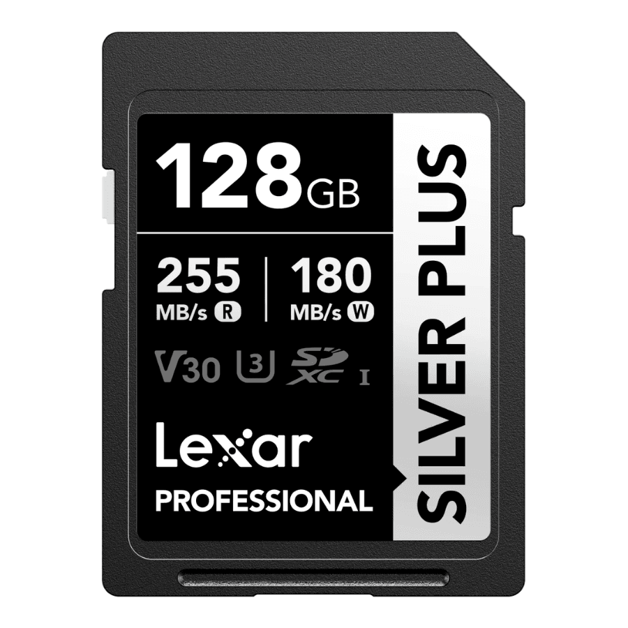 MEMORIA LEXAR SD 128GB 255-180MB/S SILVER PLUS V30