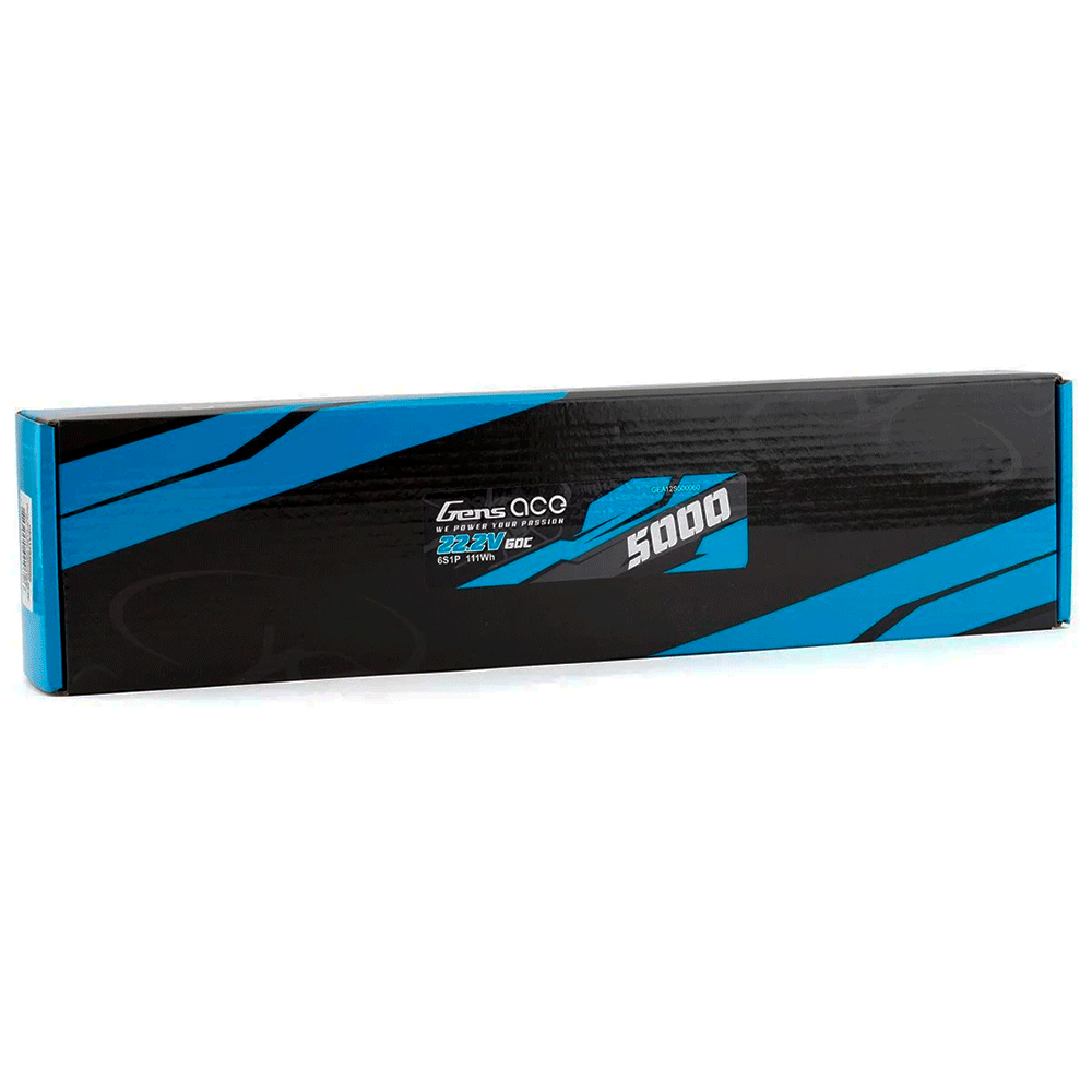GENS ACE 44.4V 5000MAH 60C LIPO NO PLUG