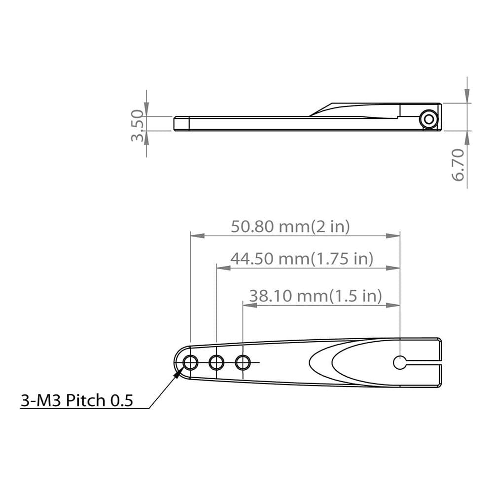 MKS METAL SINGLE HORN (M3, L1.5/1.75/2 IN) X8 para HBL8X0/38X/3850