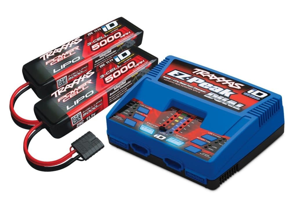 Cargador TRAXXAS DUAL #2972 + 2 Batería 3S #2872X 2990
