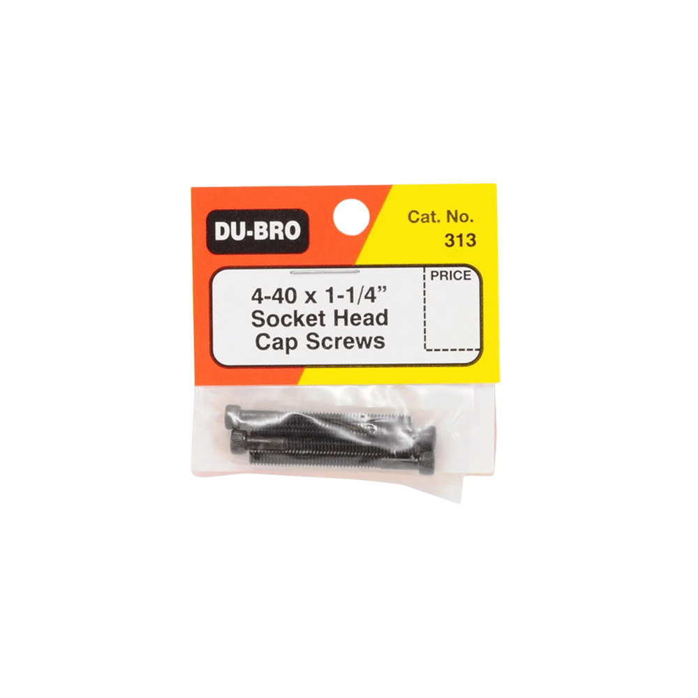 DUB313 SOCKET HEAD CAP SCREWS (STANDARD) 4-40 X 1 1/4" (4PCS)