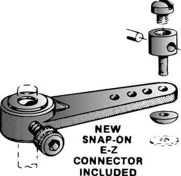 DUBRO 1.25" NYLON STEERING ARM ONLY DUB166