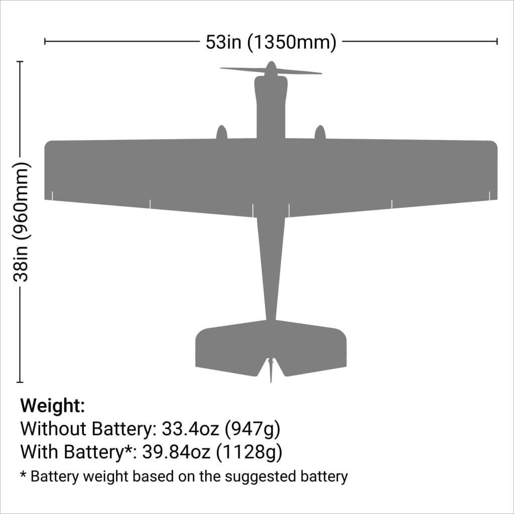 AVIÃO E-FLITE VALIANT 1.3M BNF BASIC EFL49500