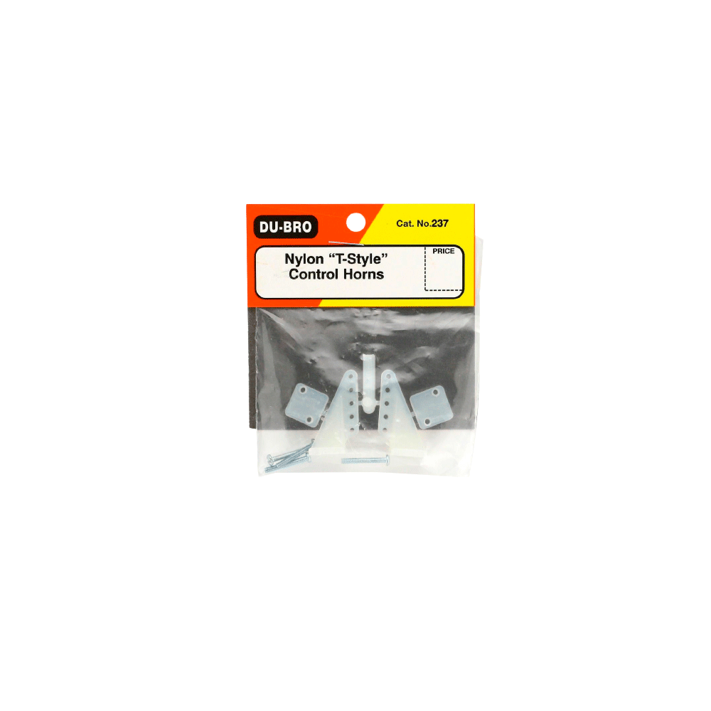 DUBRO T-STYLE NYLON CONTROL HORN (2PCS) DUB237