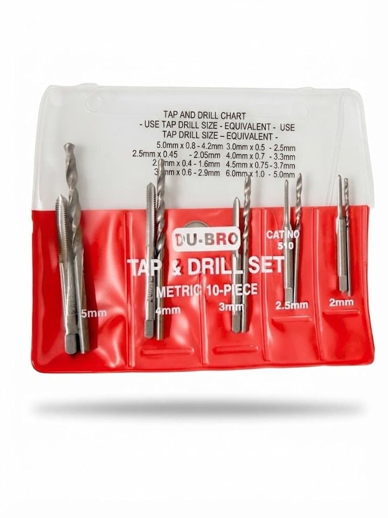 DUBRO METRIC TAP/DRILL SET (10PCS) DUB510