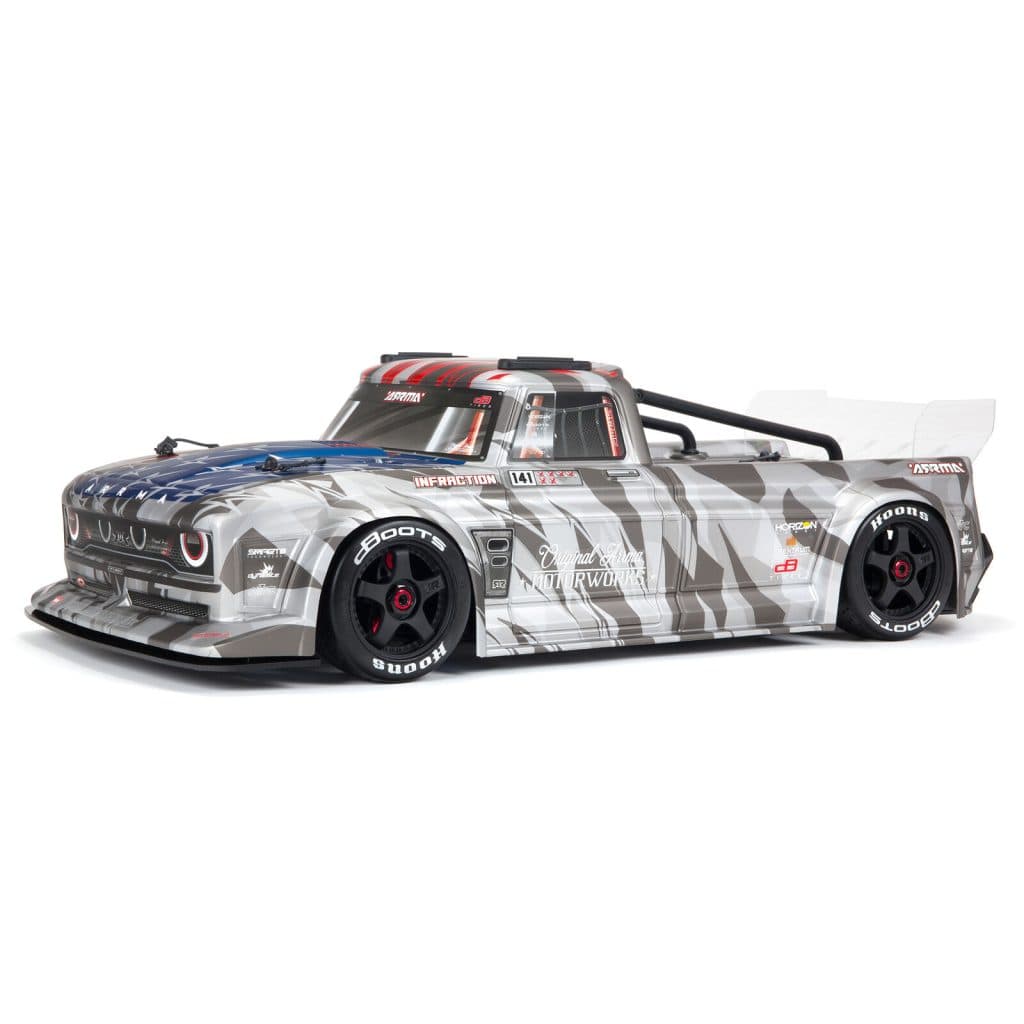 CARRO ARRMA 1/7 INFRACTION 6S BLX ALL-ROAD RTR SILVER ARA7615V2T2