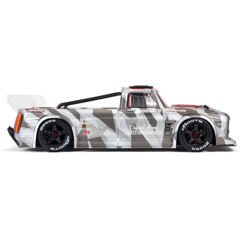 CARRO ARRMA 1/7 INFRACTION 6S BLX ALL-ROAD RTR SILVER ARA7615V2T2