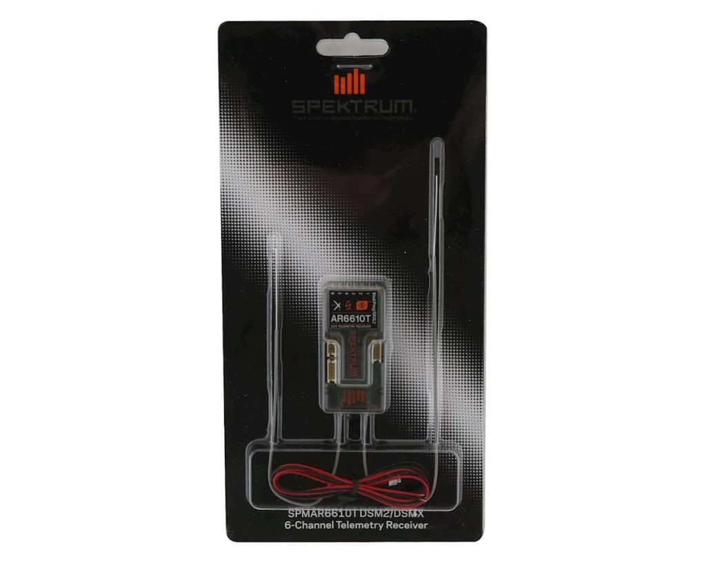 Receptor SPEKTRUM 6CH AR6610T DSMX TELEMETRIA 2.4GHZ SPMAR6610T