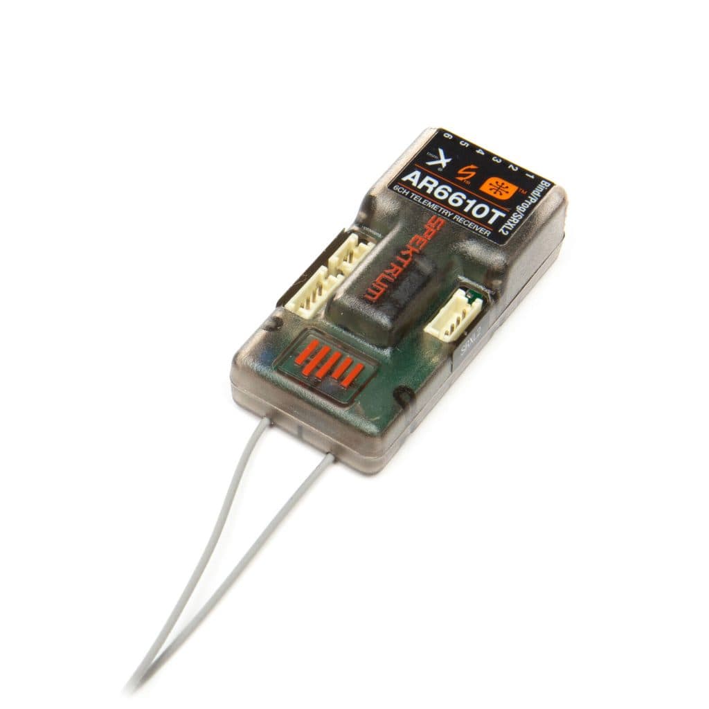 Receptor SPEKTRUM 6CH AR6610T DSMX TELEMETRIA 2.4GHZ SPMAR6610T