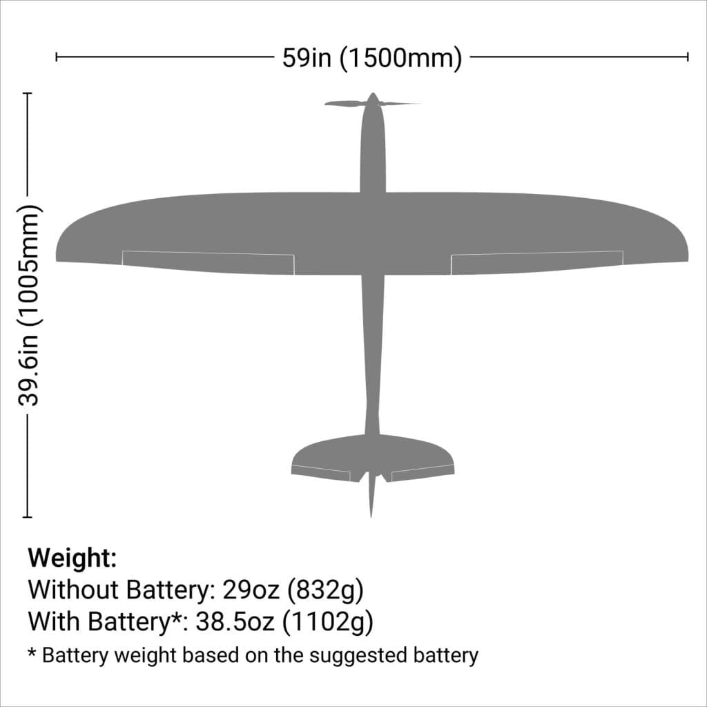 AVIÃO E-FLITE CONSCENDO EVOLUTION 1.5M BNF BASIC EFL01650