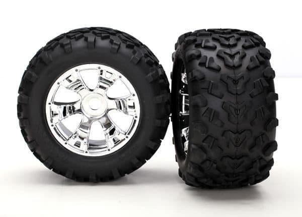 RODA TRAXXAS GEODE 17MM 6.3" CHRM/MAXX (REVO 3.3) 5674