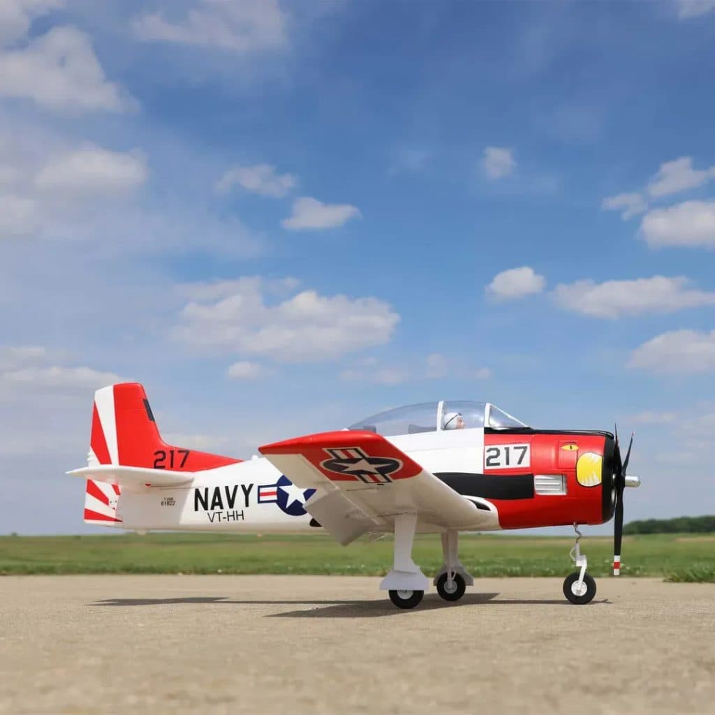 AVIÃO E-FLITE T-28 TROJAN 1.2M PNP con SMART EFL18375