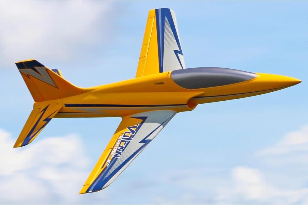 AVIÃO FW VULCAN 70MM YELLOW PNP FJ21911P