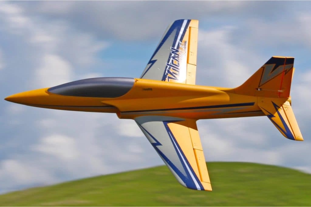 AVIÃO FW VULCAN 70MM YELLOW PNP FJ21911P