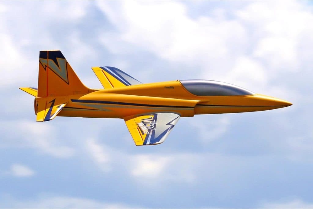AVIÃO FW VULCAN 70MM YELLOW PNP FJ21911P