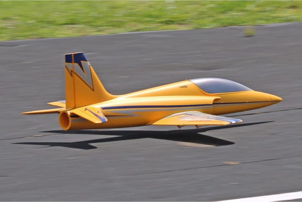AVIÃO FW VULCAN 70MM YELLOW PNP FJ21911P