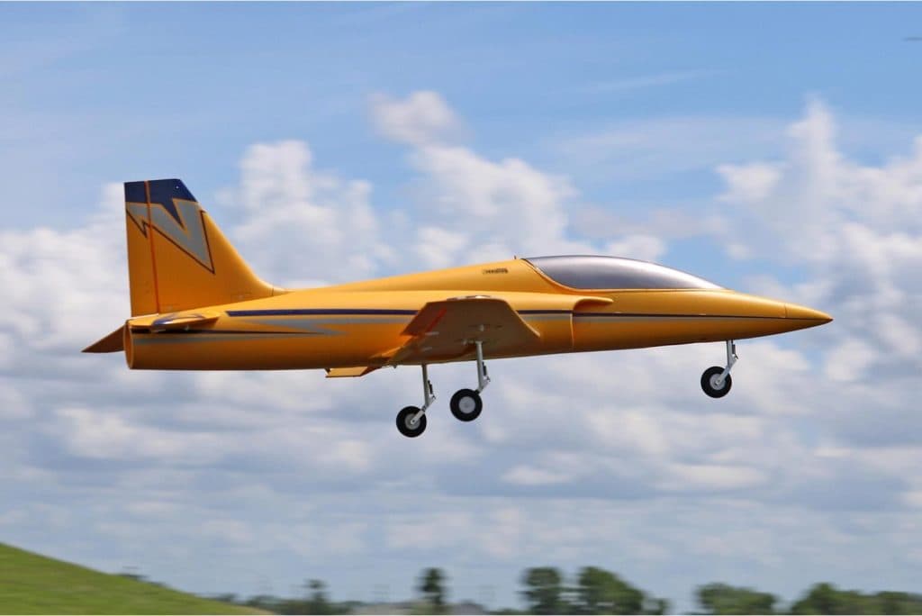 AVIÃO FW VULCAN 70MM YELLOW PNP FJ21911P