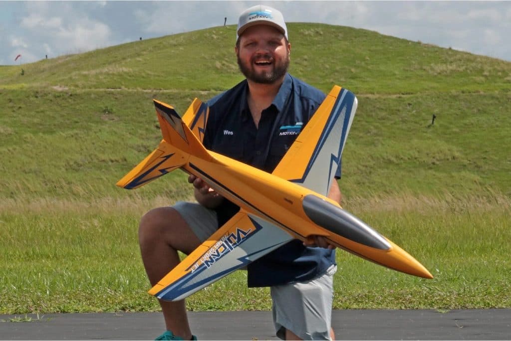 AVIÃO FW VULCAN 70MM YELLOW PNP FJ21911P