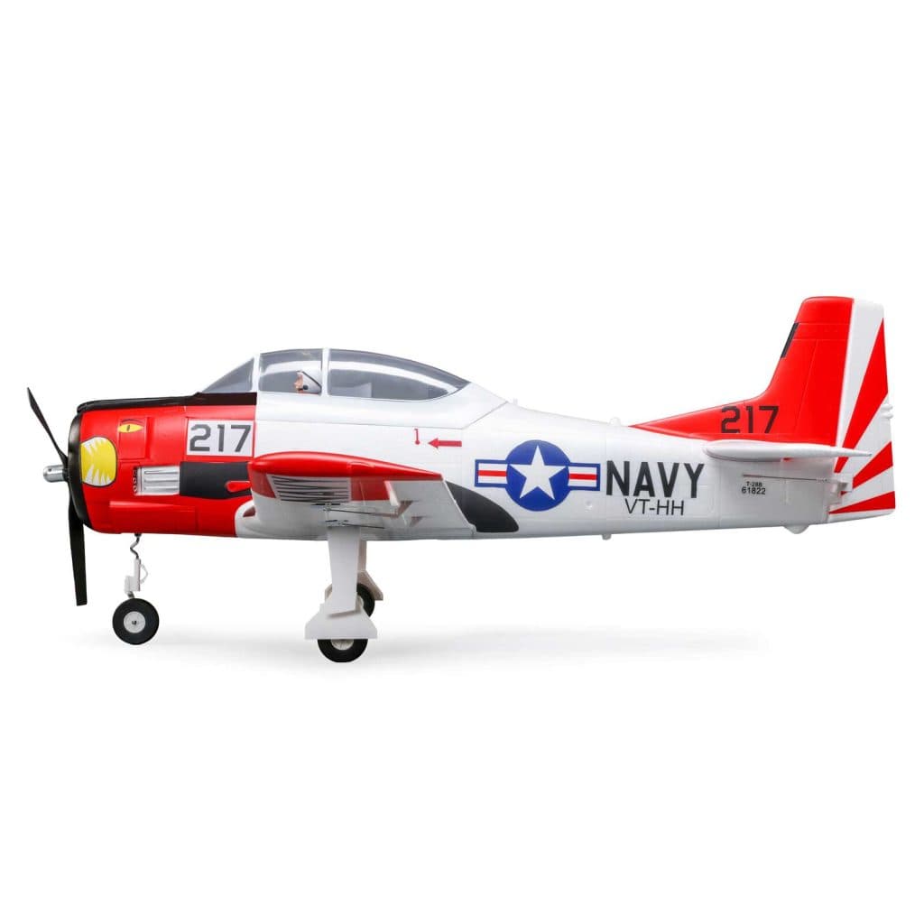 AVIÃO E-FLITE T-28 TROJAN 1.2M BNF BASIC con SMART EFL18350