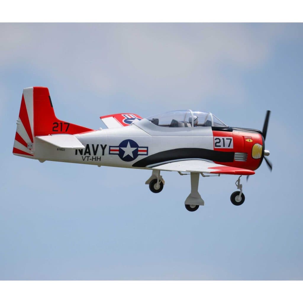 AVIÃO E-FLITE T-28 TROJAN 1.2M BNF BASIC con SMART EFL18350