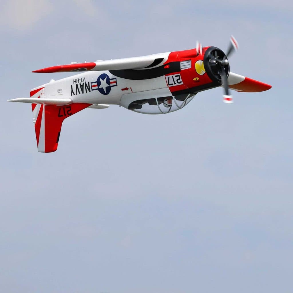 AVIÃO E-FLITE T-28 TROJAN 1.2M BNF BASIC con SMART EFL18350
