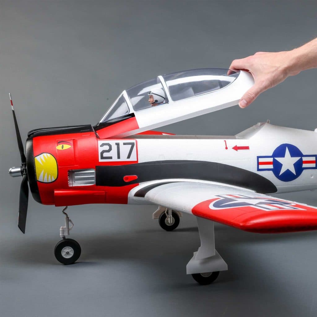 AVIÃO E-FLITE T-28 TROJAN 1.2M BNF BASIC con SMART EFL18350
