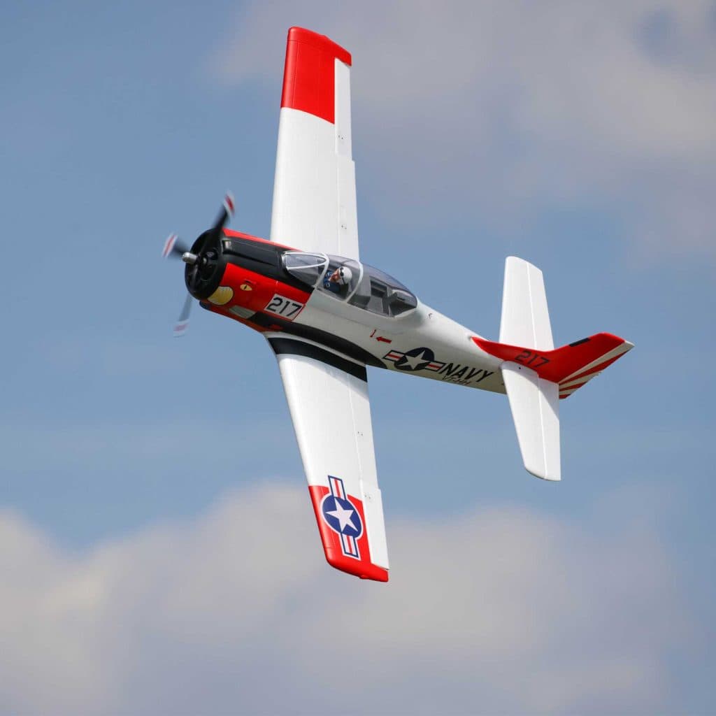 AVIÃO E-FLITE T-28 TROJAN 1.2M BNF BASIC con SMART EFL18350