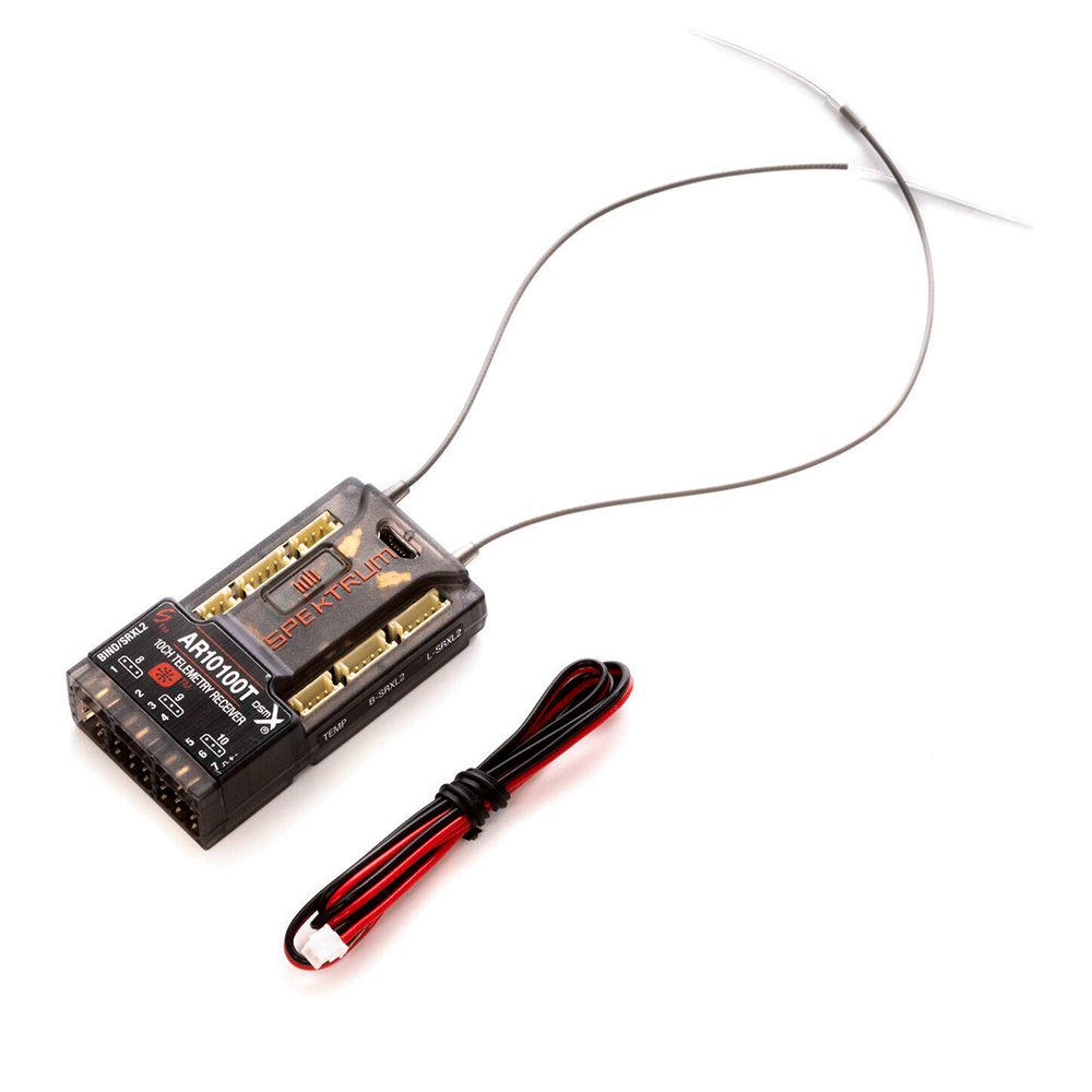 Receptor SPEKTRUM 10CH AR10100T DSMX TELEMETRY SPMAR10100T
