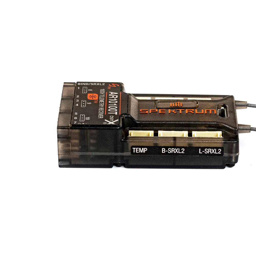 Receptor SPEKTRUM 10CH AR10100T DSMX TELEMETRY SPMAR10100T