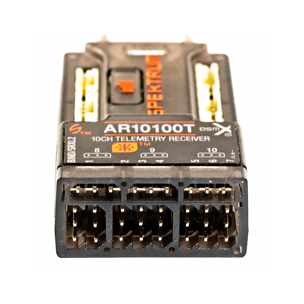 Receptor SPEKTRUM 10CH AR10100T DSMX TELEMETRY SPMAR10100T