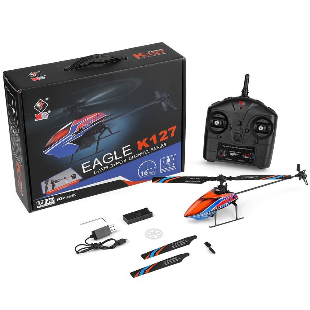 HELICÓPTERO WLTOYS EAGLE XK K127 4CH 6-AXIS GYRO