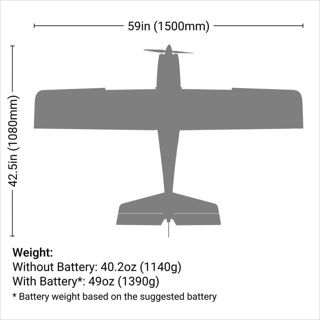AVIÃO E-FLITE APPRENTICE STS 1.5M RTF BASIC SMART TRAINER EFL370001