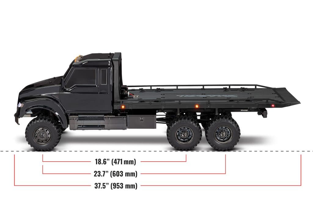CARRO TRAXXAS 1/10 TRX-6 ULTIMATE RC HAULER 6WD TQI BLACK 88086-84