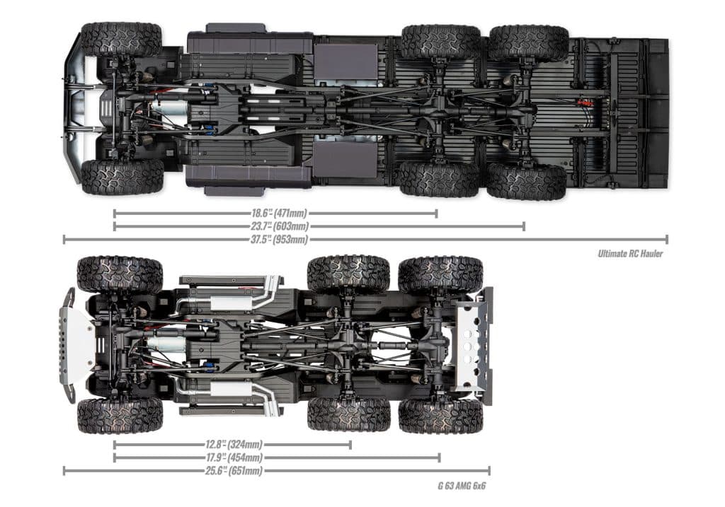CARRO TRAXXAS 1/10 TRX-6 ULTIMATE RC HAULER 6WD TQI BLACK 88086-84