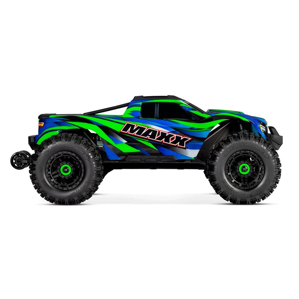CARRO TRAXXAS 1/10 MAXX MONSTER TRUCK TQI 4S WIDEMAXX GREEN 89086-4
