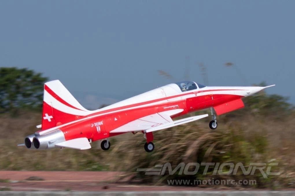 AVIAO FW F-5 TIGER II RED/WHITE 80MM EDF JET (F5E) FJ20825P
