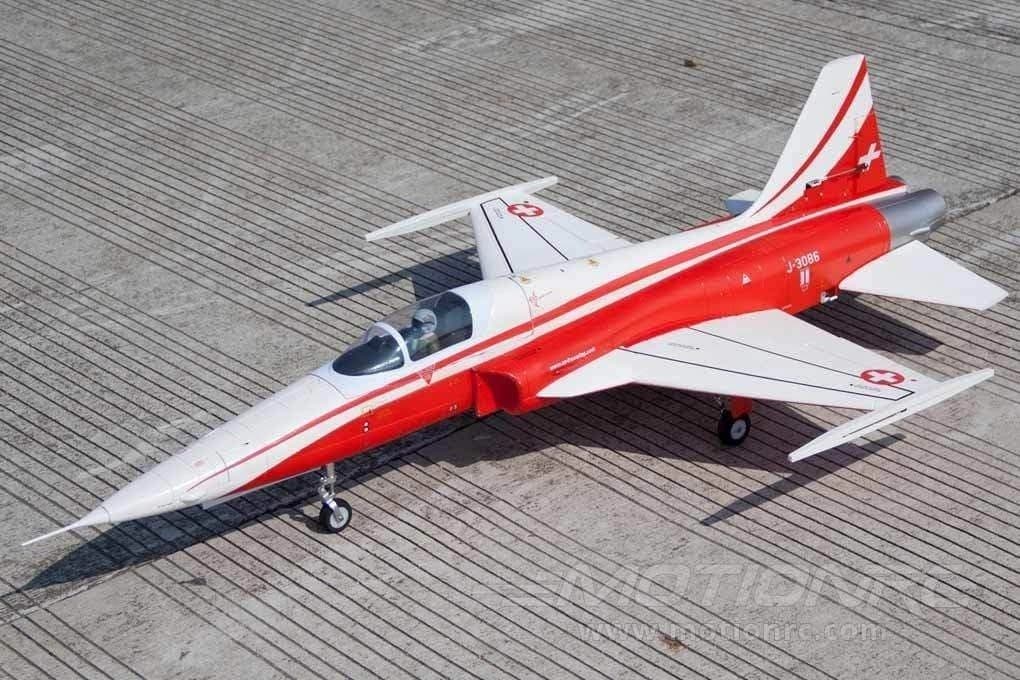 AVIAO FW F-5 TIGER II RED/WHITE 80MM EDF JET (F5E) FJ20825P