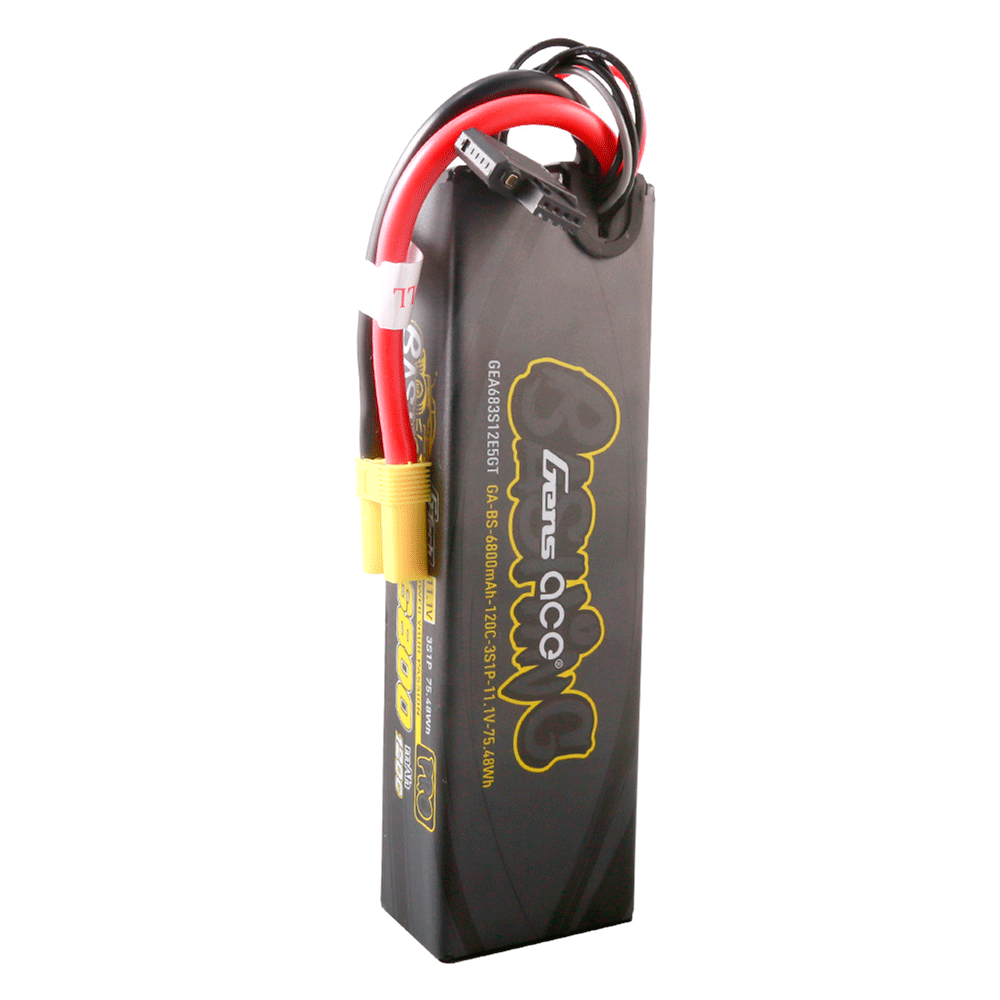 GENS ACE 11.1V 6800MAH 120C 3S G-TECH BASHING LIPO EC5 PLUG GEA683S12E5GT