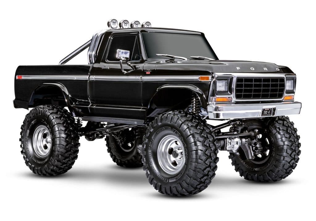 CARRO TRAXXAS 1/10 TRX-4 FORD 79 F-150 RANGER XLT TQI BLACK