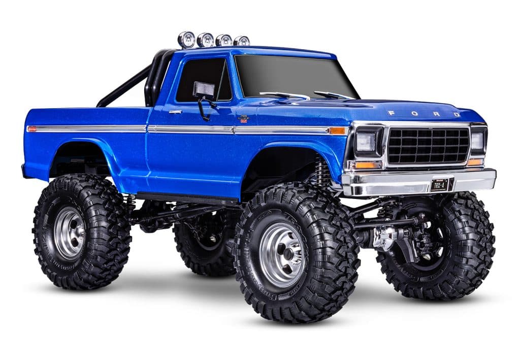 CARRO TRAXXAS 1/10 TRX-4 FORD 79 F-150 RANGER XLT TQI BLUE 92046-4