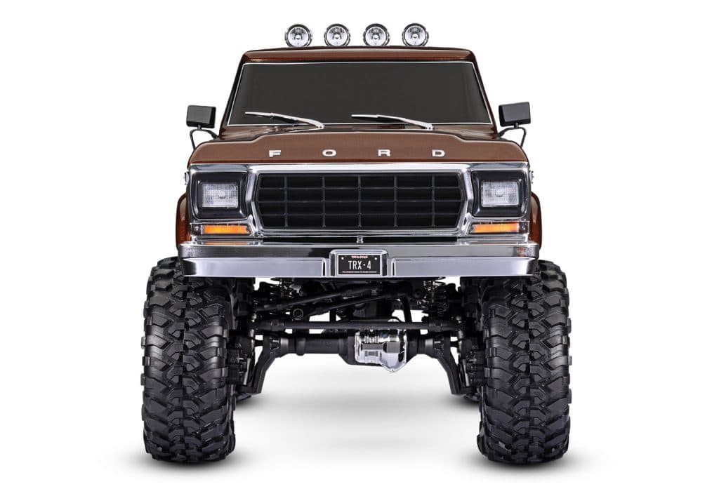 CARRO TRAXXAS 1/10 TRX-4 FORD 79 F-150 RANGER XLT TQI BROWN