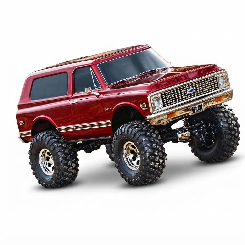 CARRO TRAXXAS 1/10 TRX-4 BLAZER 72 K5 CRAWLER 4WD TQI RED 92086-4