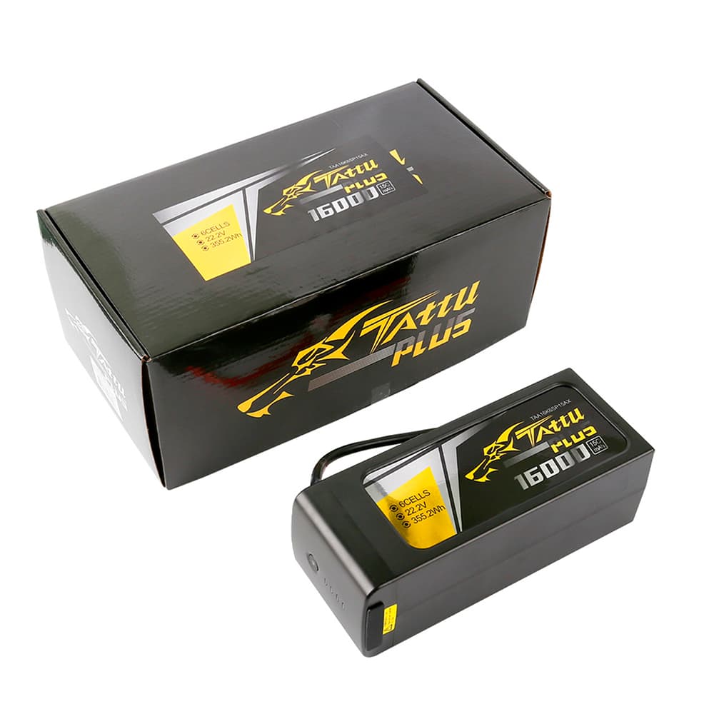 GENS ACE TATTU 22.2V 16000MAH 15C 6S AS150+XT150 PLUG TATTU PLUS